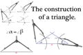 Building a triangle using two angles and one side